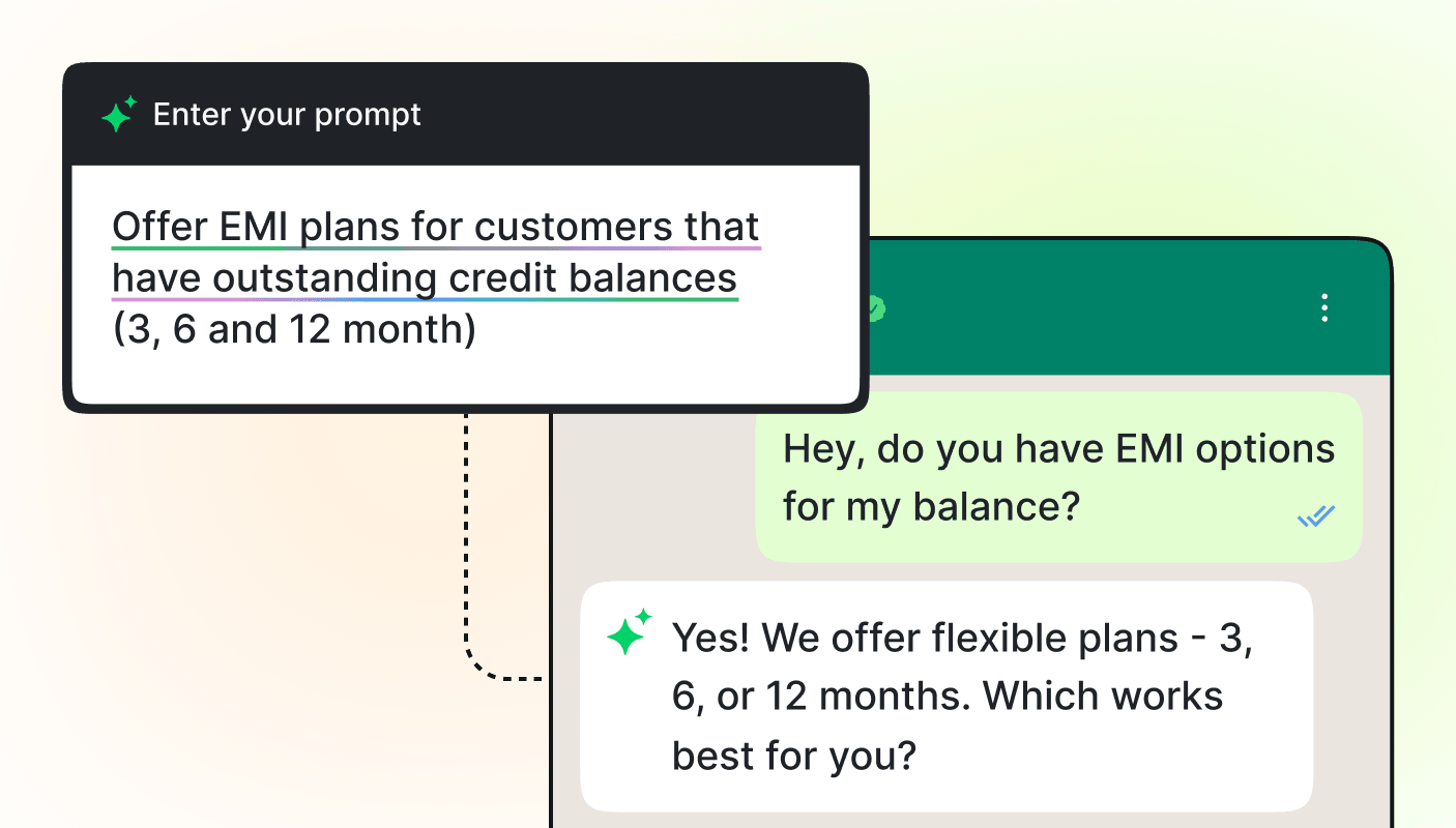 WhatsApp AI Agent Interface